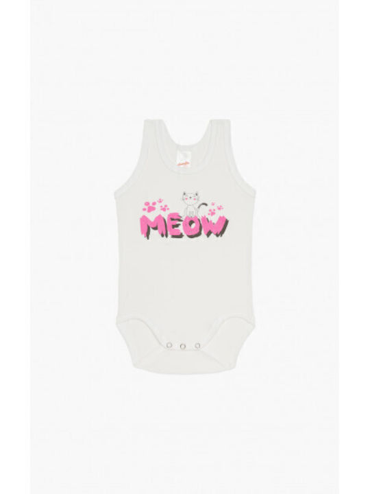 Minerva Meow Ärmellos White 2Stück