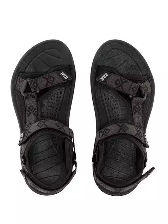 Breaker Women's Flat Sandals Sporty in Black Color