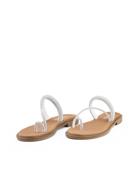 Ragazza Women's Flat Sandals in White Color