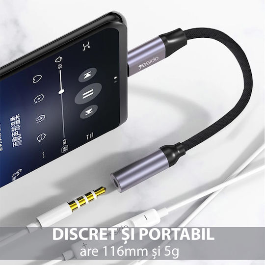 Yesido Converter USB-C male to 3.5mm female 1pcs