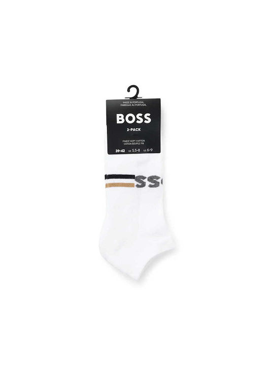 Hugo Boss Men's Socks White 2Pack