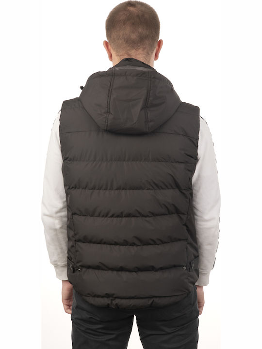 G325 Black Gillet Vcode-Men's Sleeveless Black