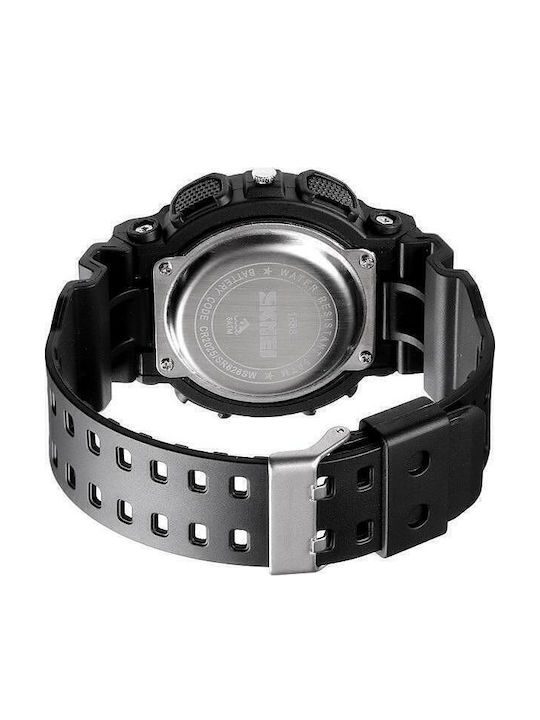 Skmei 1688 Analog/Digital Herrenuhr 51mm Batterie mit Kautschukarmband Total Black