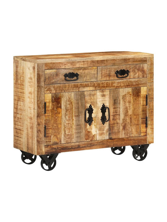 Sideboard made of Solid Wood with Drawers Brown 80x30x65cm