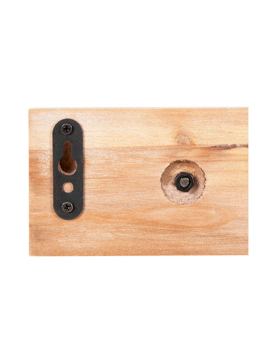Καθρεπτης Τοιχου Στρογγυλος Fb94222 Fir Wood&mdf-black Metal 80x6,5x30,5υεκ.