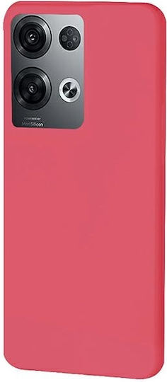 Beline Umschlag Rückseite Kunststoff / Silikon 1mm Rosa (Oppo Reno8 Pro)