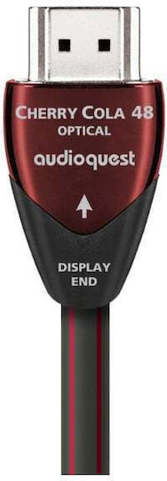 Audioquest Cherry Cola 48 HDMI 2.1 Ultra High Speed 48Gbps 4K 120Hz HDR VRR Cable HDMI male - HDMI male 15m Μαύρο