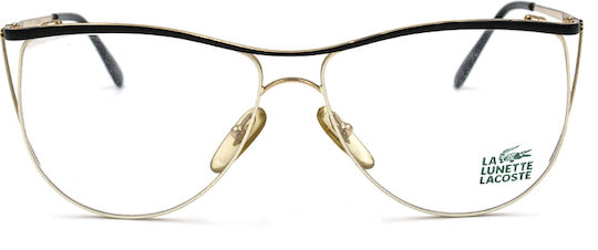 Lacoste Weiblich Metallisch Brillenrahmen Katzenauge Gold 837 L25