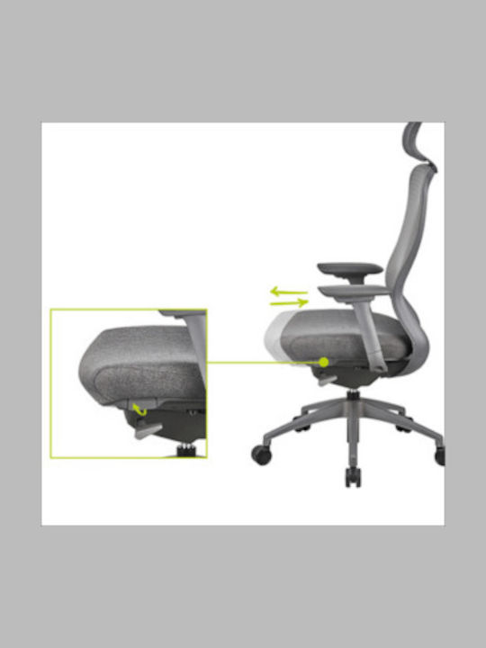 ErgoAction Action Chair VX Scaun De Birou Cu Brațe Reglabile Negru-Portocaliu
