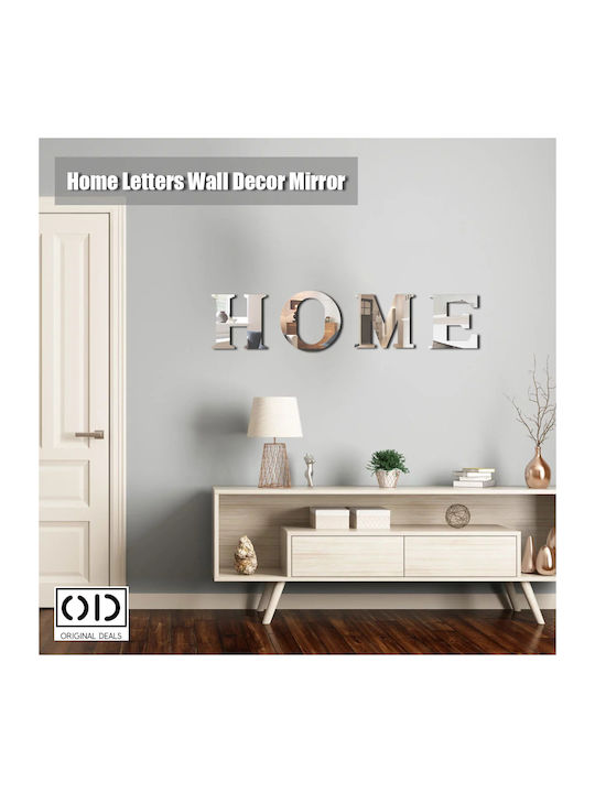 Self-adhesive Mirror For Home Decor And Interior Design, Premium Acrylic Pvc, Set Of 4 Letters, Original Deals
