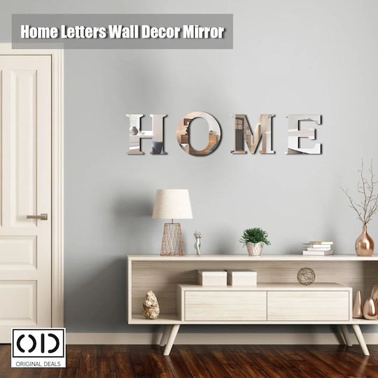 Self-Adhesive Mirror For Wall Stickers & Murals And Interior Design Premium Acrylic PVC Set Of 4 Letters Original Deals