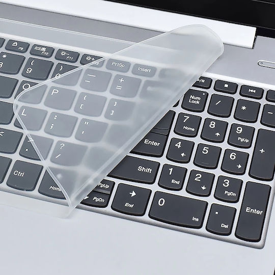 Tastatură autocolant Film de protecție pentru tastatură de laptop, silicon transparent, reutilizabil, dimensiune universală, 13,3 x 37 cm