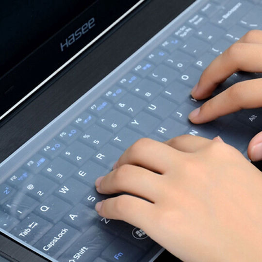 Αυτοκόλλητο Πληκτρολογίου Laptop Keyboard Protective Film, Transparent Silicone, Reusable, Universal Size, 13 x 31 cm