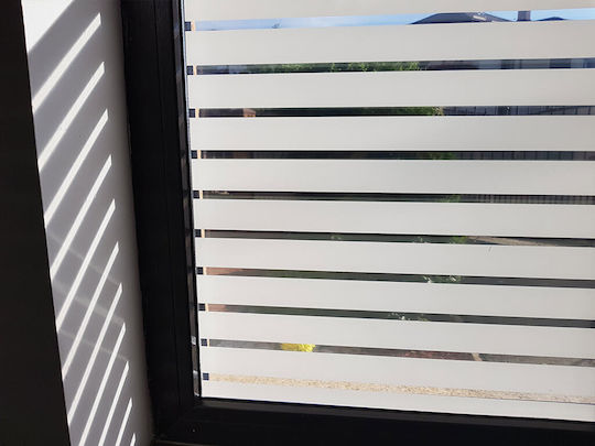Decorative Window Film, Sun Protection Sticker, 60 X 200 Cm, 1 X 2 Cm Stripes, Original Deals