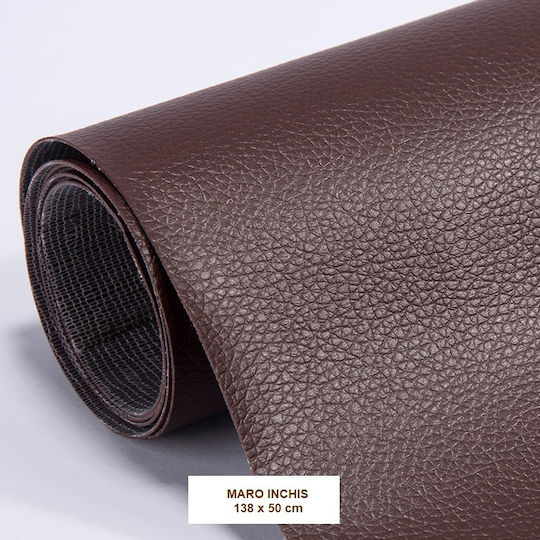 Țesătură pentru Mobilier Piele ecologică 50x138buc Dark Brown