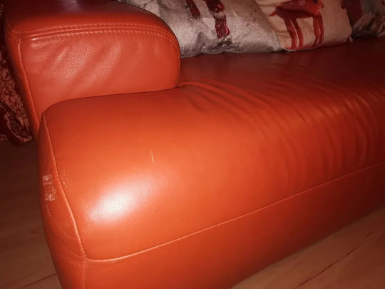 Țesătură pentru Mobilier Piele ecologică 50x138buc Orange