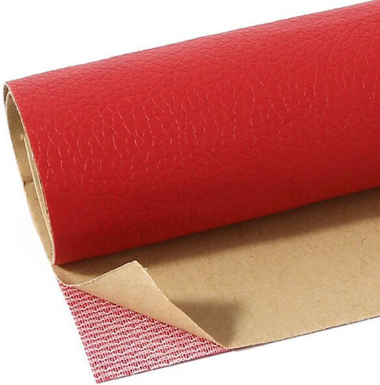 Upholstery Fabric Artificial Leather 50x138cm Red