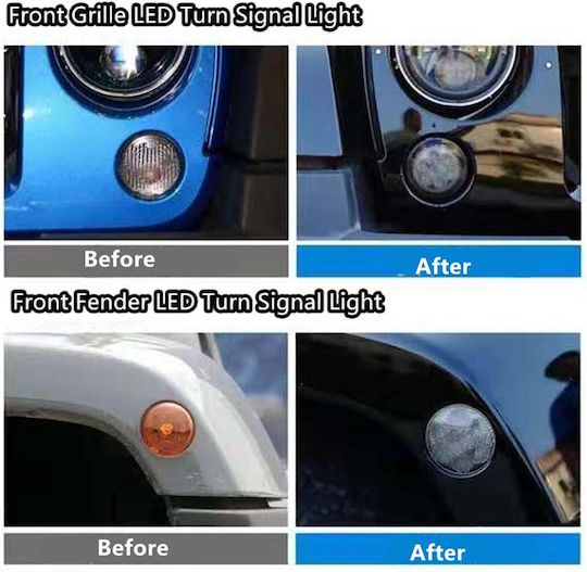 Vinstar Тъмно Тонирани Flash LED Jeep Wrangler 07-18 2 Бройки