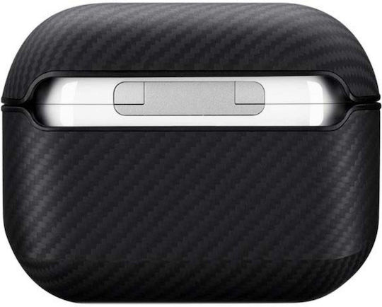 Pitaka Case Leather in Black color for Apple AirPods 1 / AirPods 2