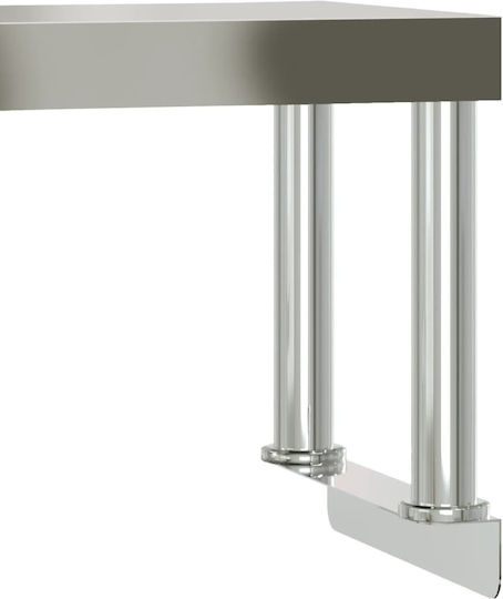 vidaXL The translation of the Liquid template into German while preserving the initial syntax and HTML tags is as follows: Edelstahl-Werkbank B110xT55xH120cm