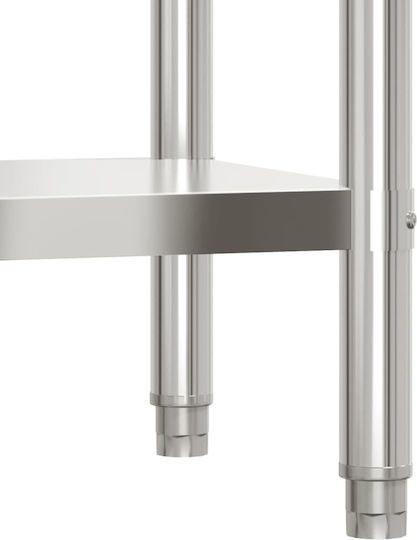 vidaXL Kommerzielle Stahlwerkbank M110xB55xHöhe120cm