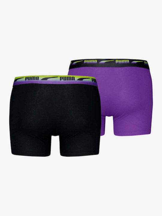 Puma Men's Boxers Black/Violet 2Pack