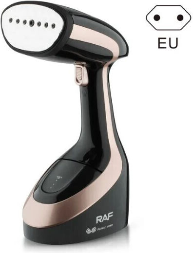 Raf Ατμοκαθαριστής Ρούχων Χειρός 1600W με Δοχείο 300ml Μαύρος