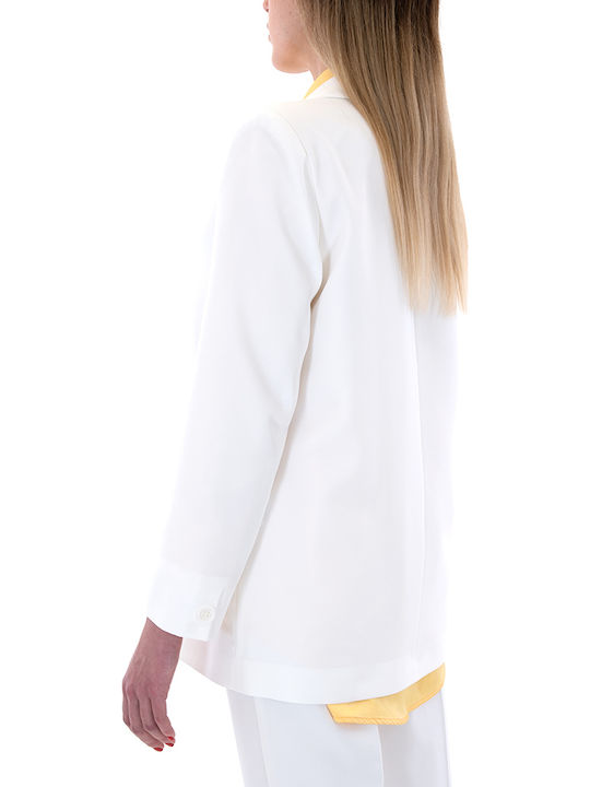 MY T Women's Blazer White