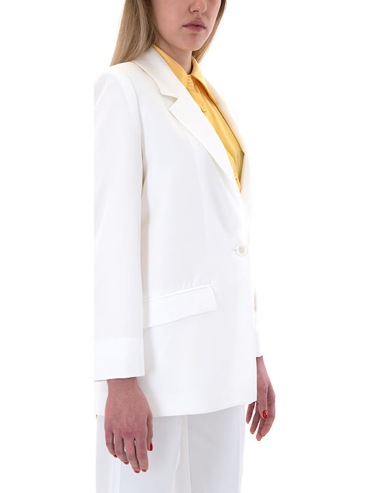 MY T Women's Blazer White
