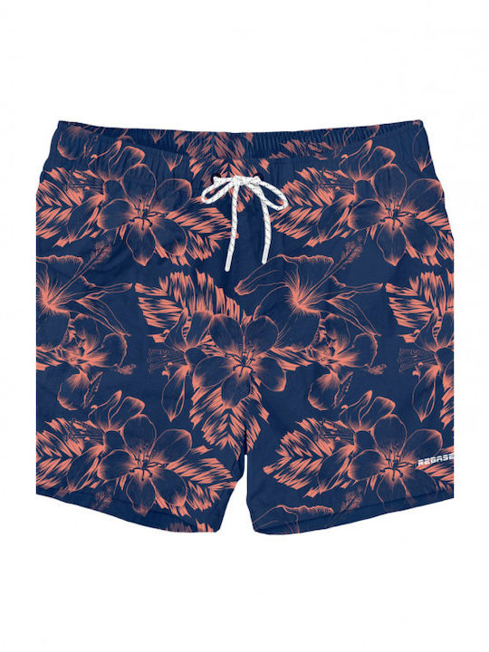 Rebase Men's Swimwear Shorts Blue with Patterns