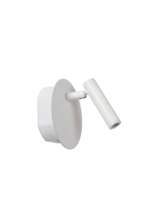 Lucide Lightning Single LED Warm White Spot in White Color