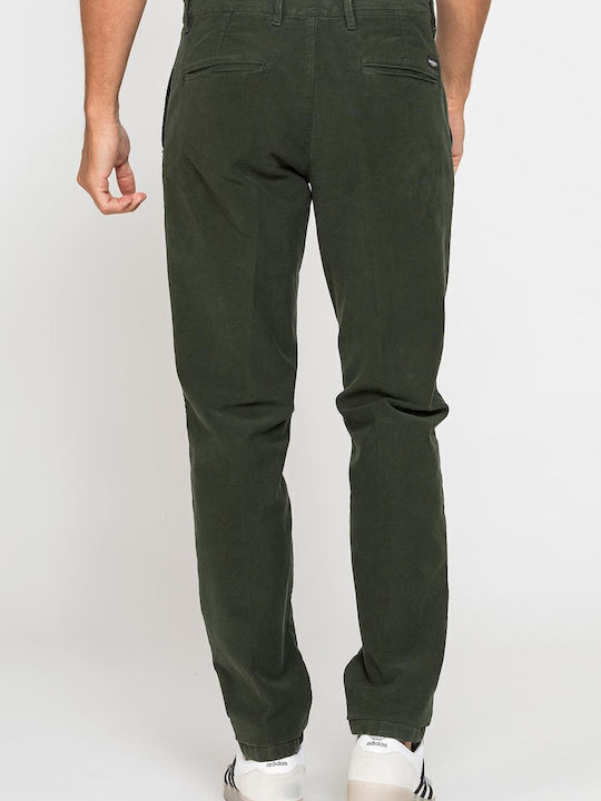 Trousers Chino Elastic in Regular Fit Rosin Green