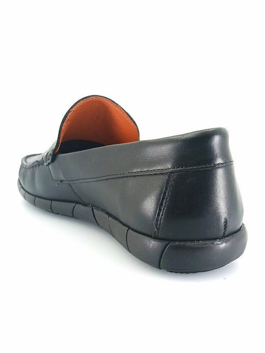 Кожа Мъжки Slip-On Черен