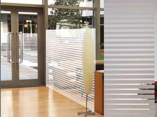 Decorative Window Film, Sun Protection Sticker, 60 X 200 Cm, 2 X 4 Cm Stripes, Original Deals