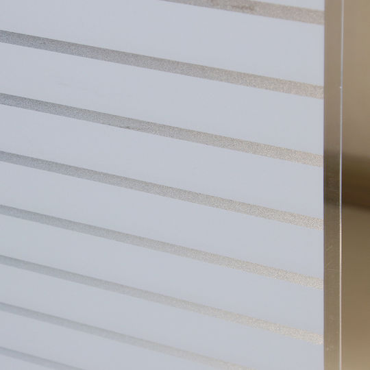 Decorative Window Film, Sun Protection Sticker, 60 X 200 Cm, 2 X 4 Cm Stripes, Original Deals