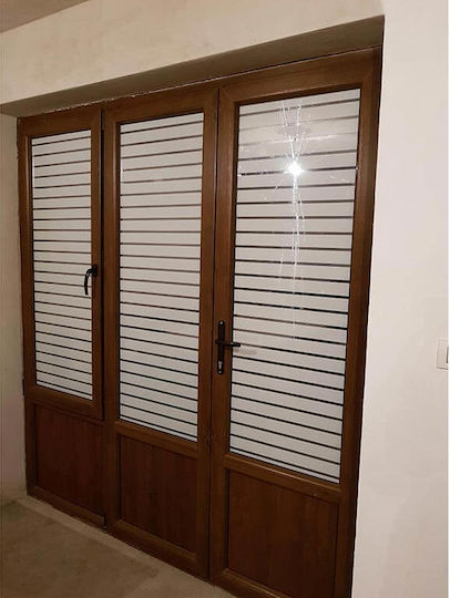 Decorative Window Film, Sun Protection Sticker, 60 X 200 Cm, 2 X 4 Cm Stripes, Original Deals