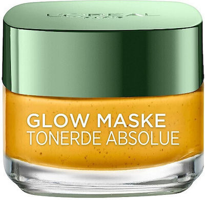 Μάσκα Φωτεινότητας, Loreal, Glow Mask Absolutely Clay, 50 Ml