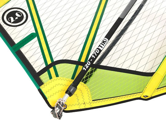 Eagle 5.0 X-ply Sail - Complete Windsurf Sail Set with RDM Epoxy Mast - Tiki