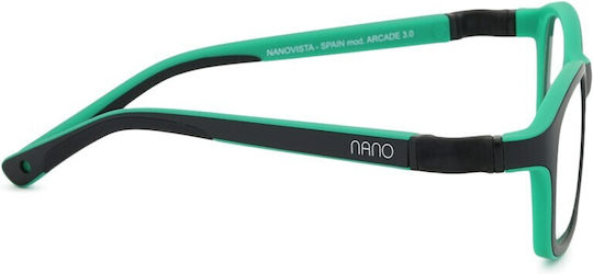 Nanovista Arcade 3.0 Children's Eyeglass Frame Black NAO30113