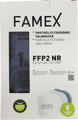 Famex Μάσκα Προστασίας FFP2 Μπλε 04351 1τμχ