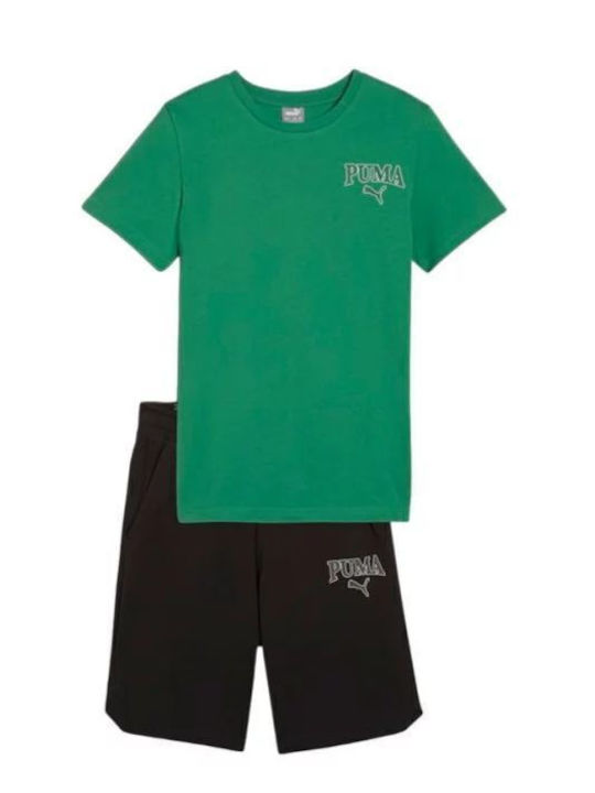 Kinder-Set mit Shorts Sommer 2Stück Schwarz