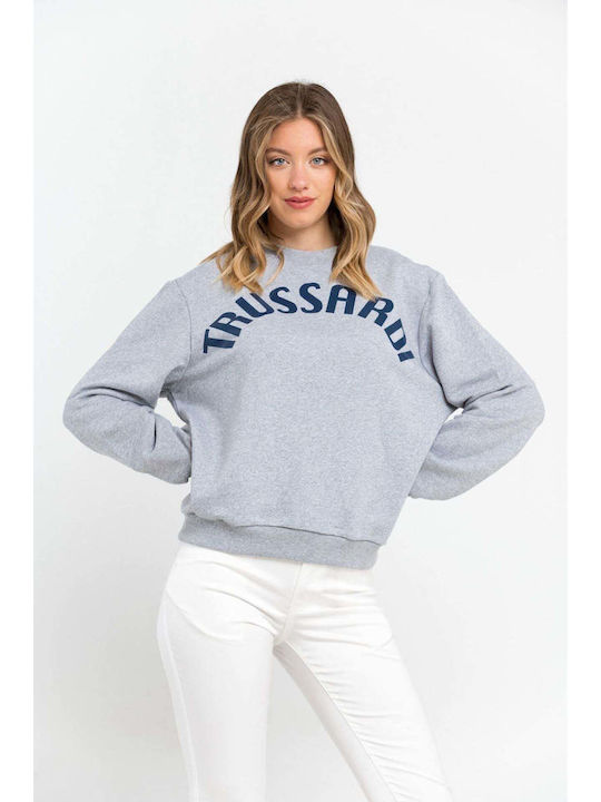 Langes Sweatshirt für Damen Grau