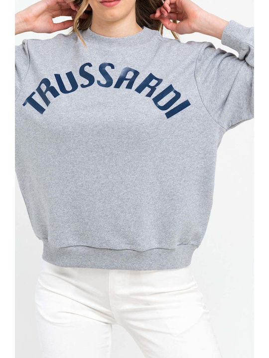 Langes Sweatshirt für Damen Grau