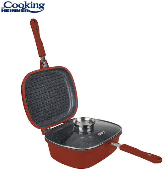Heinner Calabria Pfanne aus Aluminiumguss mit Deckel mit Keramikinnenbeschichtung 9cm