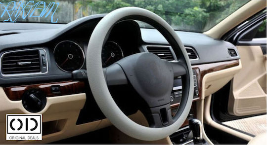 Husă Volan Auto cu Diametru 33-40cm Silicon Gri
