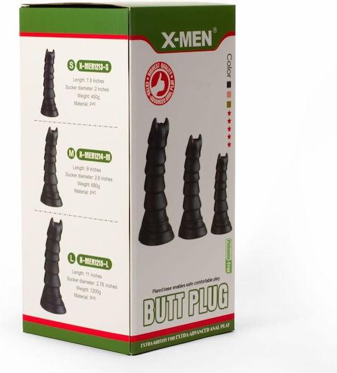 X-Men Anal Plug Small Black 2pcs