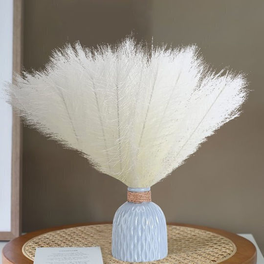 Dekorative Feder Pampasgras Weiß 43.5cm 3Stück
