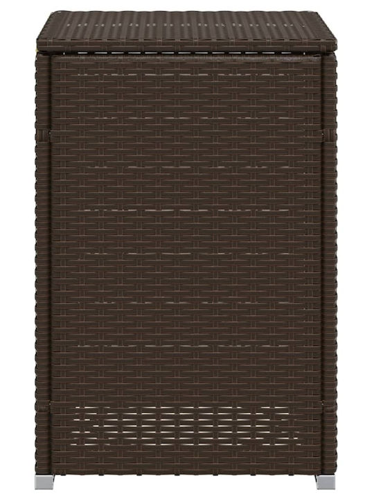 Sitting Room Outdoor Free Standing Rattan Table Natural 40x40x60cm