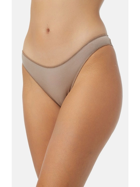 Minerva Fimelle Rio Γυναικεία Slip 2Pack Καφέ