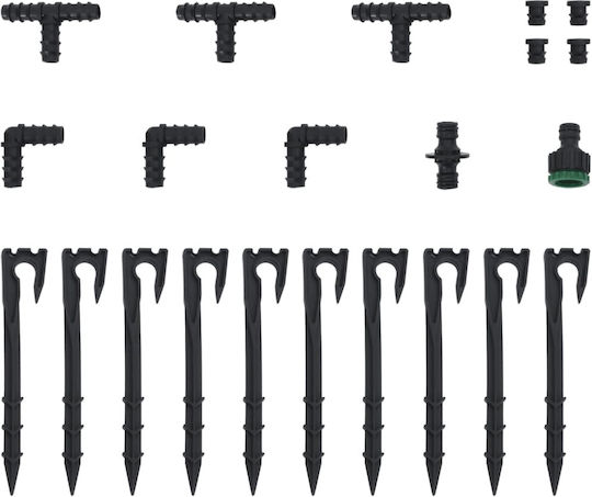 vidaXL Gartenschläuche Set 1/2" 25m